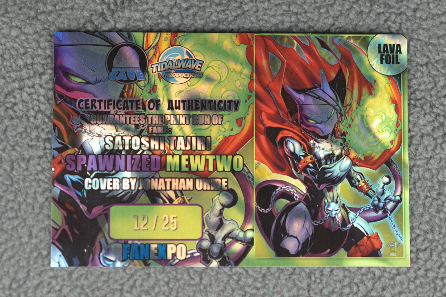 Spawnized Mewtwo – Jonathan Uribe – Lava Foil – Fan Expo Exclusive – Print Run 25 – COA | Meyer’s Parrot Comics