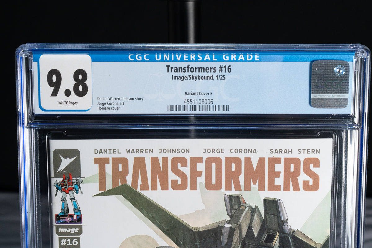 Transformers #16 – 1:50 Incentive Homage Variant – Cover E – CGC 9.8