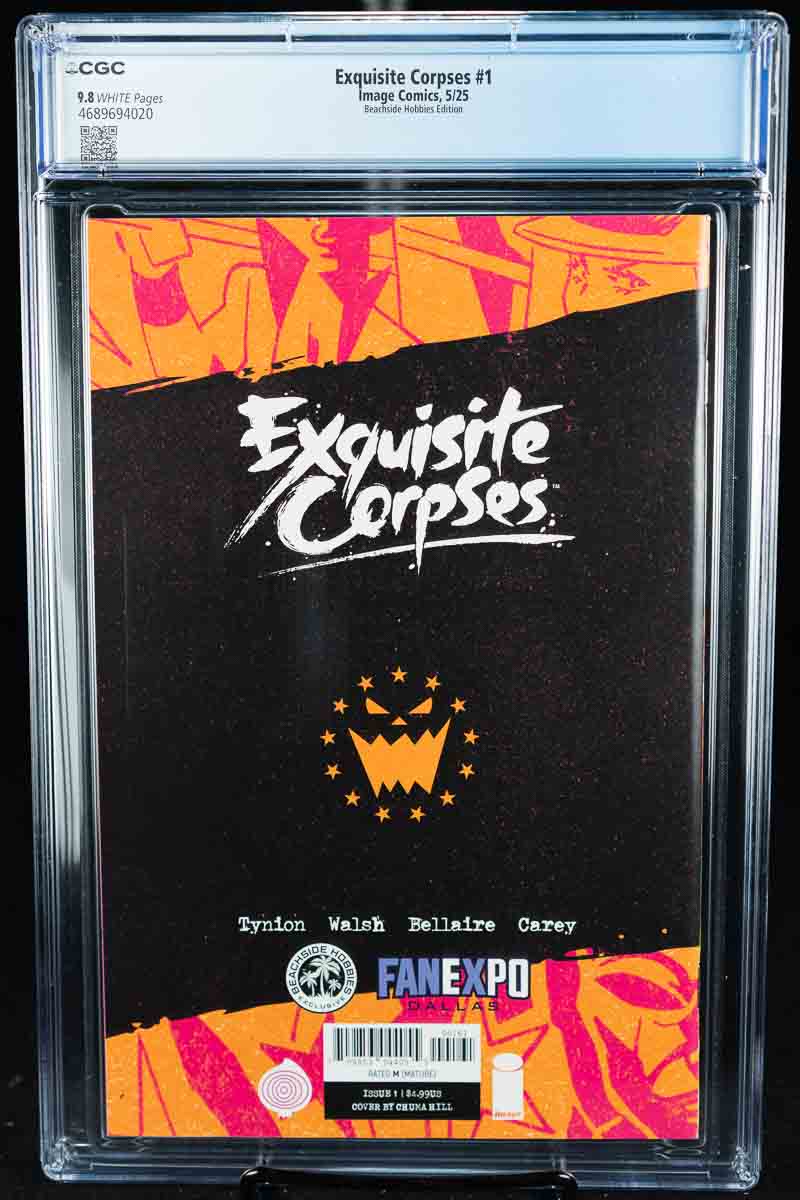 Exquisite Corpses #1 — CGC 9.8 — Chuma Hill — Virgin Variant— Beachside Hobbies — Print Run 300