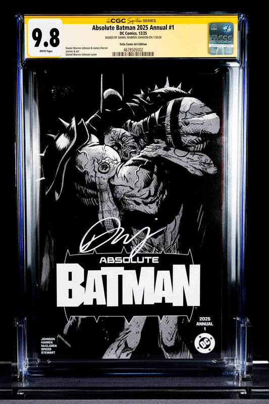 Absolute Batman 2025 Annual #1 — Felix Arts — CGC 9.8 SS — Signed by Daniel Warrren Johnson