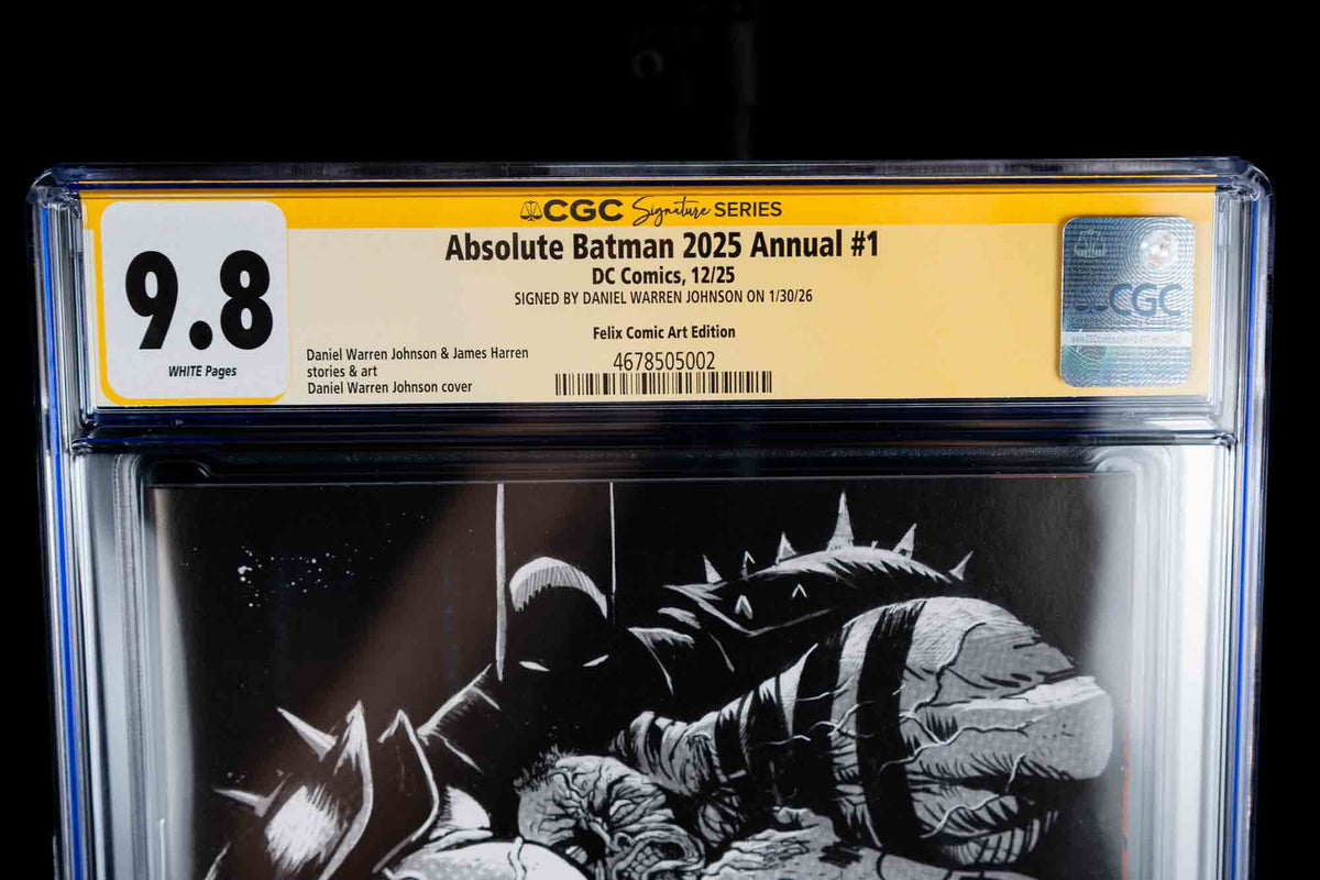 Absolute Batman 2025 Annual #1 — Felix Arts — CGC 9.8 SS — Signed by Daniel Warrren Johnson